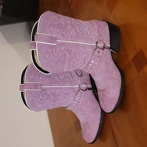 Lavender bling harness Durango boots